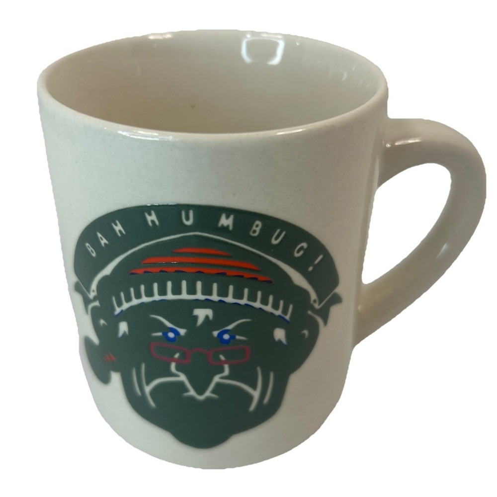 Denny's Scrooge " Bah Humbug" 8 oz Ceramic‎ Christmas Coffee Mug